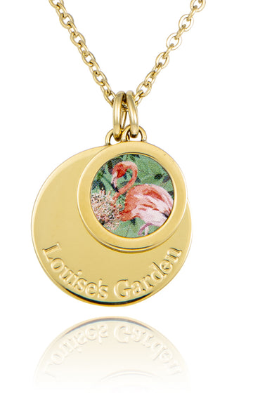 collier Flamant rose