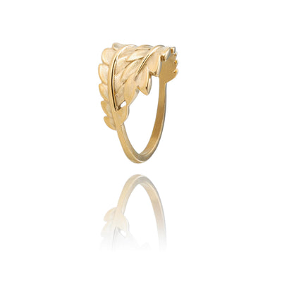 bague pour femme avec feuilles d'olivier