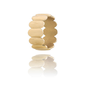 bague en acier inoxydable large pour femme