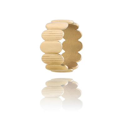 bague en acier inoxydable large pour femme