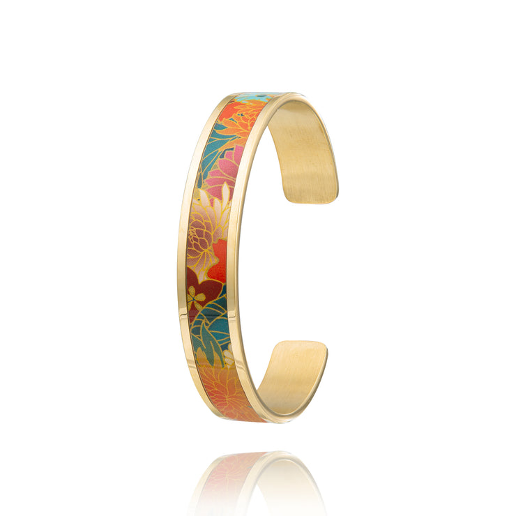 Petite manchette bracelet Fleur de lys