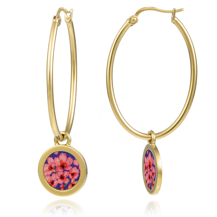 boucles d’oreilles fleur de prunier