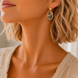 boucles d’oreilles rose pâle