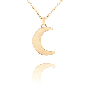 collier lune doré pour femme 