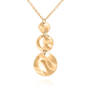 collier doré pour femme en acier inoxydable