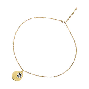 Collier fantaisie doré pour femme