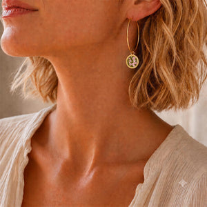 boucles d’oreilles fleur de cerisier 