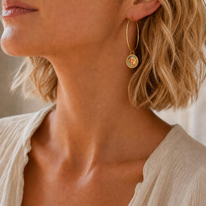  boucles d’oreilles fleurs de lys 