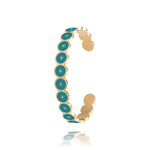 bracelet jonc bleu canard