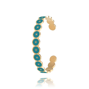 bracelet jonc bleu canard
