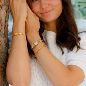  bracelet fleuri 