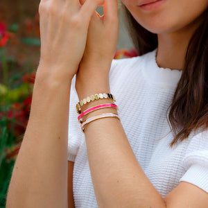 bracelet couleur or en acier inoxydable