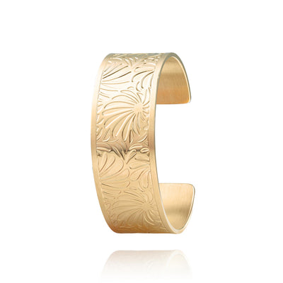 manchette large dorée pour femme