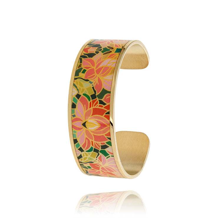 jonc large orange pour femme