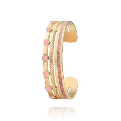 bracelet rose poudré pour femme