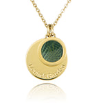 collier bohème Fougère en acier doré